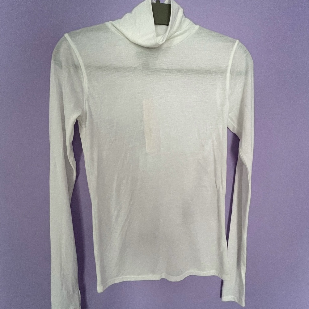 Small Aqua White Long Sleeve with Tags